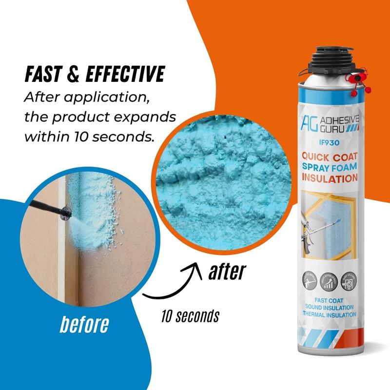 Polyurethane Insulation Spray Foam Set （12/18/24/60 Pack)