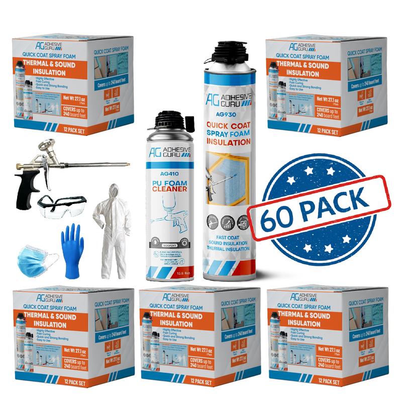 Polyurethane Insulation Spray Foam Set （12/18/24/60 Pack)