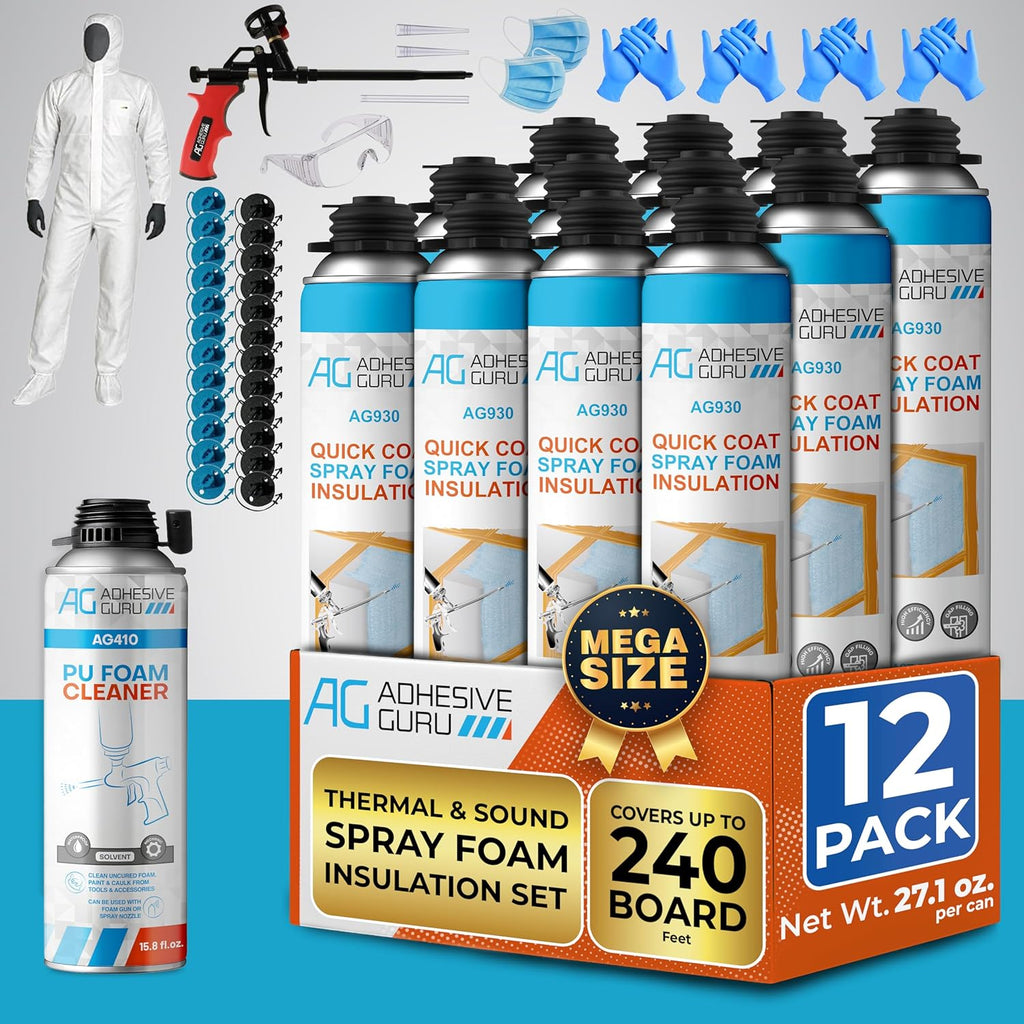 Polyurethane Insulation Spray Foam Set （12/18/24/60 Pack)